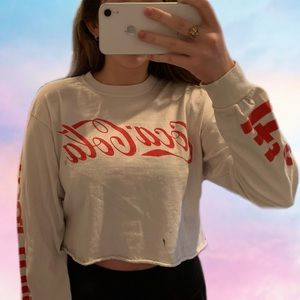 Coca Cola Cropped Long sleeve T